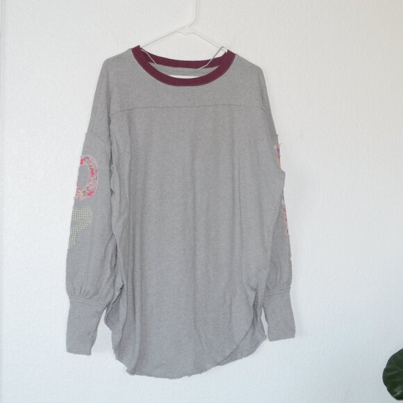 Free People We The Free Tee Tunic Top – Floral Patch – 100% Cotton – Medium - Picture 2 of 16